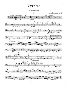 Piano Quintet in F Major, Op.10: parte violoncelo by Joachim Neergaard