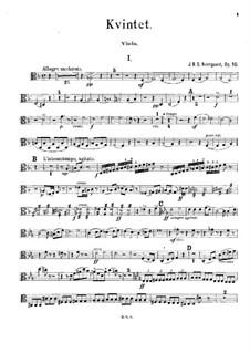 Piano Quintet in F Major, Op.10: parte viola by Joachim Neergaard