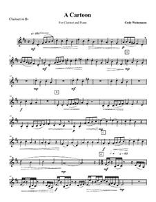 A Cartoon for Clarinet, Op.2: A Cartoon for Clarinet by Cody Weinmann