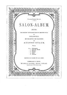 Salon-Album. Sechs Stücke, Op.43: Score by August Nölck
