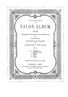 Salon-Album. Sechs Stücke, Op.43: Parte de solo by August Nölck