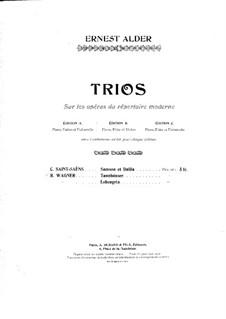 Trio on Themes from 'Samson and Delilah' by C. Saint-Saëns: partitura completa by Richard Ernest Alder