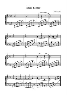 Etüde in Es-Dur: Etüde in Es-Dur by Franz Hanauska