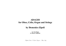 Adagio per Oboe, Cello, Organ e Strings: For organ 3 staff by Domenico Zipoli