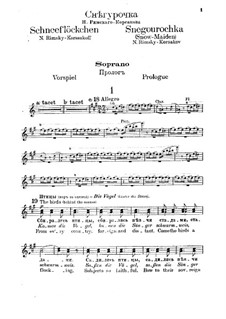 The Snow Maiden: parte soprano by Nikolai Rimsky-Korsakov