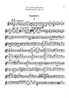 Parts: parte clarinetas by Nikolai Rimsky-Korsakov