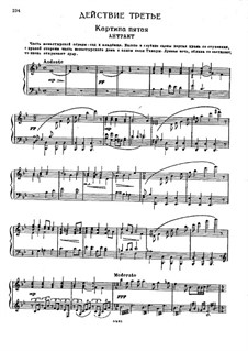 The Demon: Act III, Scenes V-VI, for voices and piano by Anton Rubinstein
