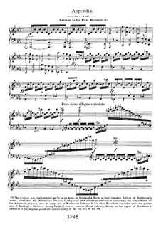 Concerto for Piano and Orchestra No.3, Op.37: Cadenza to Movement I by Ludwig van Beethoven