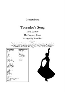 Toreador's Song: For concert band by Georges Bizet