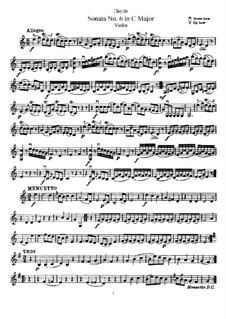 Sonata No.6 in C Major: parte Solo by Joseph Haydn