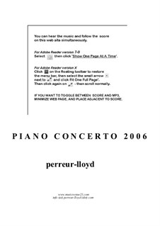 Piano Concerto (Phantasma Appassionata), Op.6: Piano Concerto (Phantasma Appassionata) by Keith Perreur-Lloyd