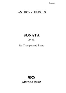 Trumpet Sonata, Op.137: Parte de solo by Anthony Hedges