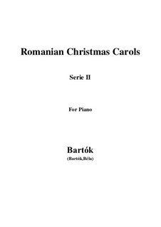 Romanian Christmas Carols, Sz.57: Serie 2 by Béla Bartók