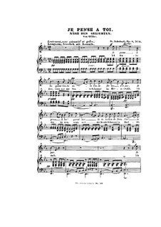 Nähe des Geliebten (Nearness of the Beloved), D.162 Op.5 No.2: Partitura piano-vocal by Franz Schubert