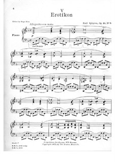 Erotikon, Op.10: peça No.5 by Emil Sjögren