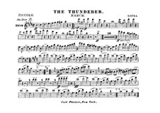 The Thunderer: partes by John Philip Sousa