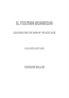 Il fervido desiderio: para flauta e piano by Vincenzo Bellini