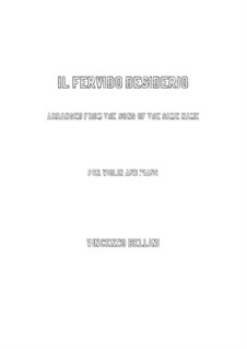Il fervido desiderio: para violino by Vincenzo Bellini