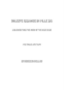 Dolente immagine di fille mia: para violino by Vincenzo Bellini
