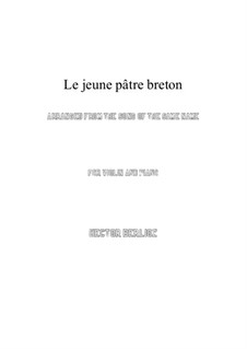 Le jeune pâtre breton, H.65: para violino by Hector Berlioz