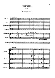 Overture in F Major, TH 39: pimeira versão by Pyotr Tchaikovsky