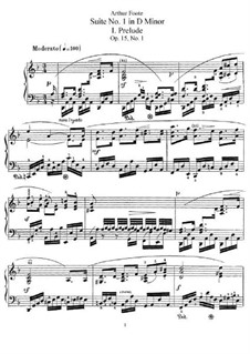 Suite No.1 in D Minor, Op.15: Para Piano by Arthur Foote