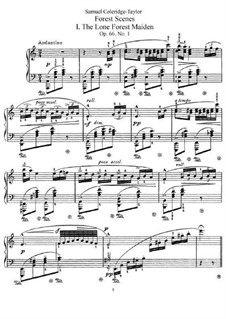 Forest Scenes, Op.66: Para Piano by Samuel Coleridge-Taylor