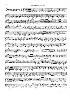 Six String Quartets, Op.2: Quartets No.1-3 – violin II part by Rodolphe Kreutzer