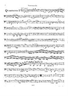 Six String Quartets, Op.2: Quartets No.4-6 – cello part by Rodolphe Kreutzer