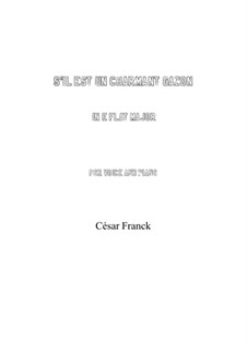 S'il est un charmant gazon: E flat maior by César Franck