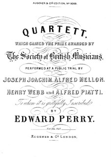 String Quartet in G Major: violino parte I by Edward Baxter Perry