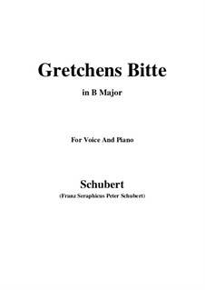 Gretchens Bitte: B Major by Franz Schubert