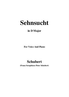 Sehnsucht (Longing), D.52: D maior by Franz Schubert