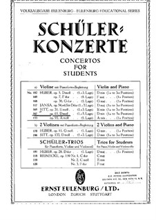 Concertino in D Minor, Op.65: arranjo para violino e piano - parte solo by Hans Sitt