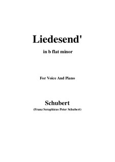 Liedesend, D.473: B flat minor by Franz Schubert