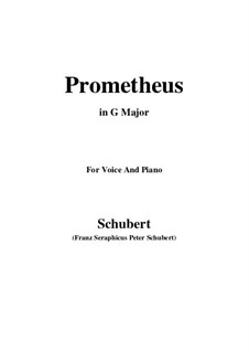 Prometheus, D.674: Para voz e piano (G maior) by Franz Schubert