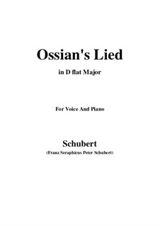 Ossians Lied nach dem Falle Nathos' (Ossian's Song after the Death of Nathos), D.278: D flat Major by Franz Schubert