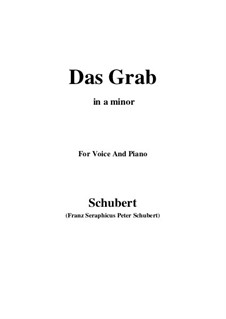 Das Grab (The Grave), D.330: A minor by Franz Schubert