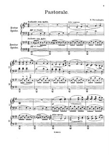 Three Pieces for Two Pianos Four Hands: partitura para piano by Bernhard Stavenhagen