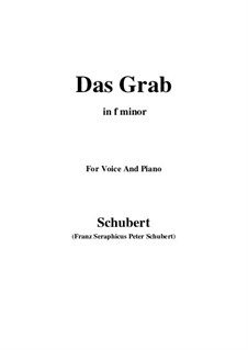 Das Grab (The Grave), D.330: F minor by Franz Schubert