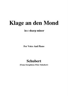 Klage an den Mond: C sharp minor by Franz Schubert