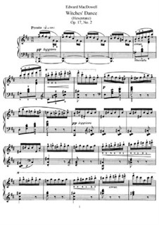 Two Fantastic Pieces , Op.17: peça No.2 by Edward MacDowell