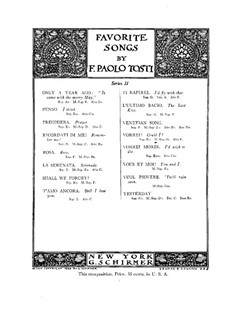 Could I: For mezzo-soprano (or baritone) and piano by Francesco Paolo Tosti