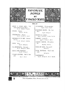 Could I: For soprano (or tenor) and piano by Francesco Paolo Tosti
