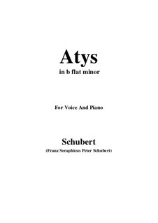 Atys, D.585: B flat minor by Franz Schubert