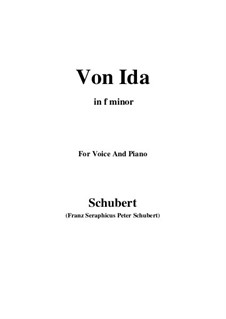 Von Ida, D.228: F minor by Franz Schubert