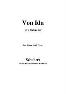 Von Ida, D.228: A flat minor by Franz Schubert