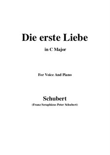 Die Erste Liebe (First Love), D.182: C maior by Franz Schubert