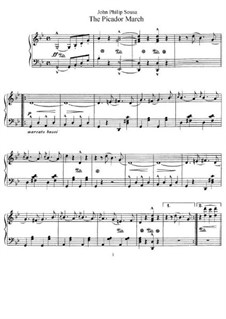 The Picador March: Para Piano by John Philip Sousa