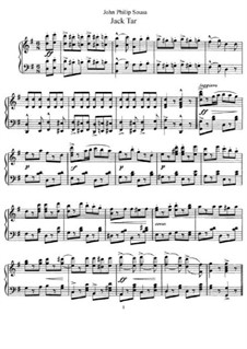 Jack Tar: Para Piano by John Philip Sousa